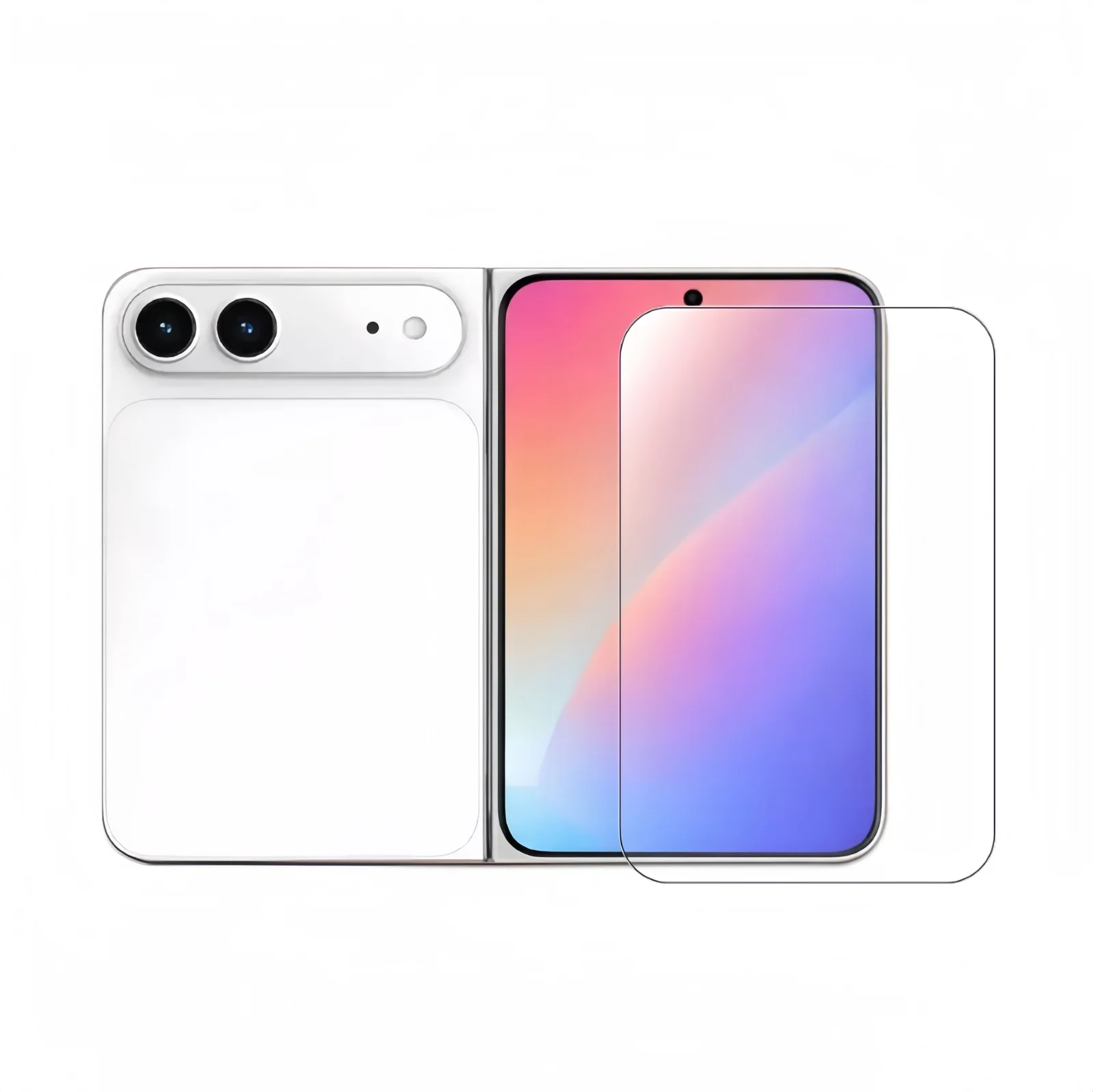 Foldable cover-screen glass