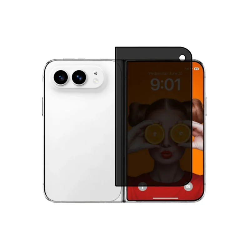 Foldable privacy glass